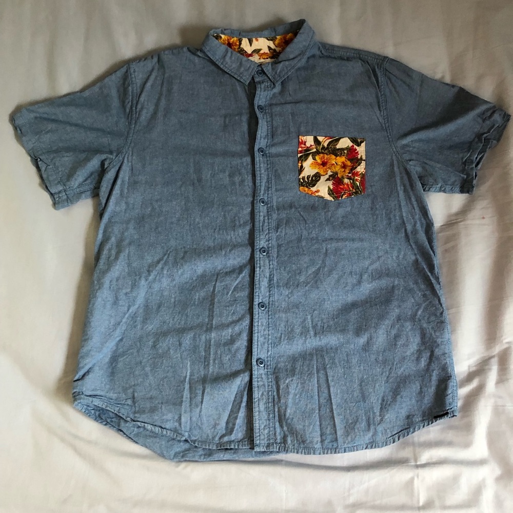 Men’s Floral Frocket Button up